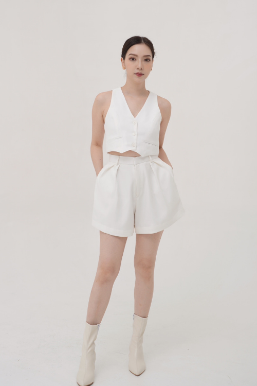 Decca Bermuda Pants White - VF