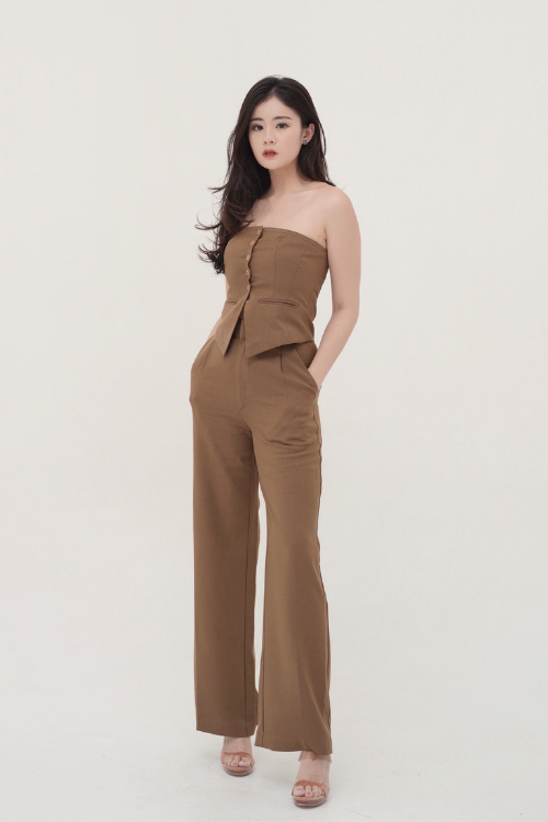 Alain Bustier Vest Espresso - VF