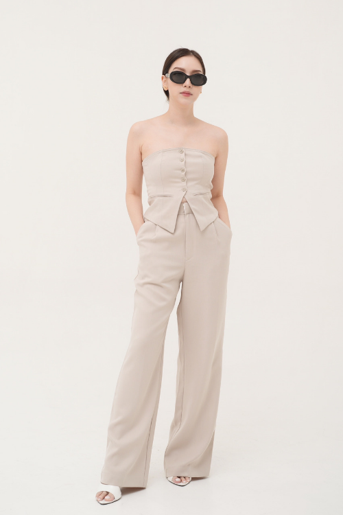 Alain Bustier Vest Taupe - VF