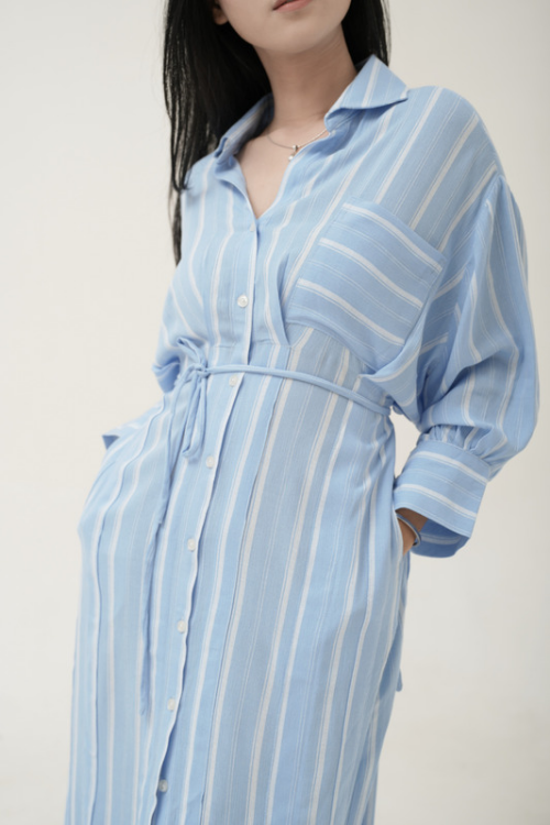 Picca Dress Blue Stripes - VF