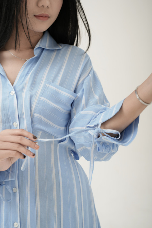 Picca Dress Blue Stripes - VF