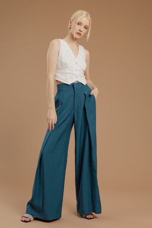 Polene Pants French Blue - VF