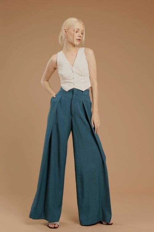 Polene Pants French Blue - VF