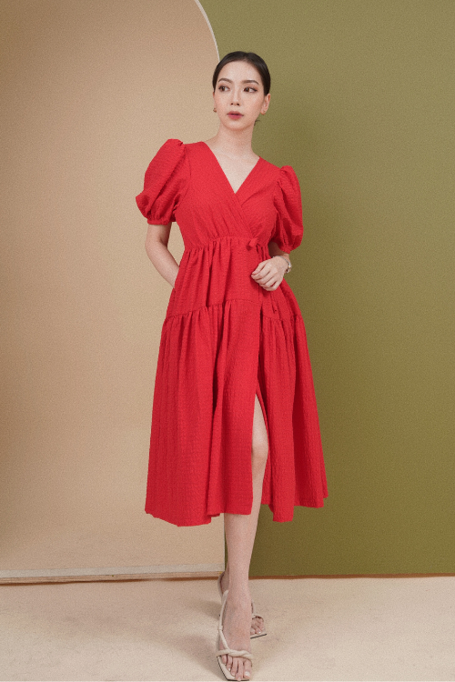 Emily Dress Rouge - VF