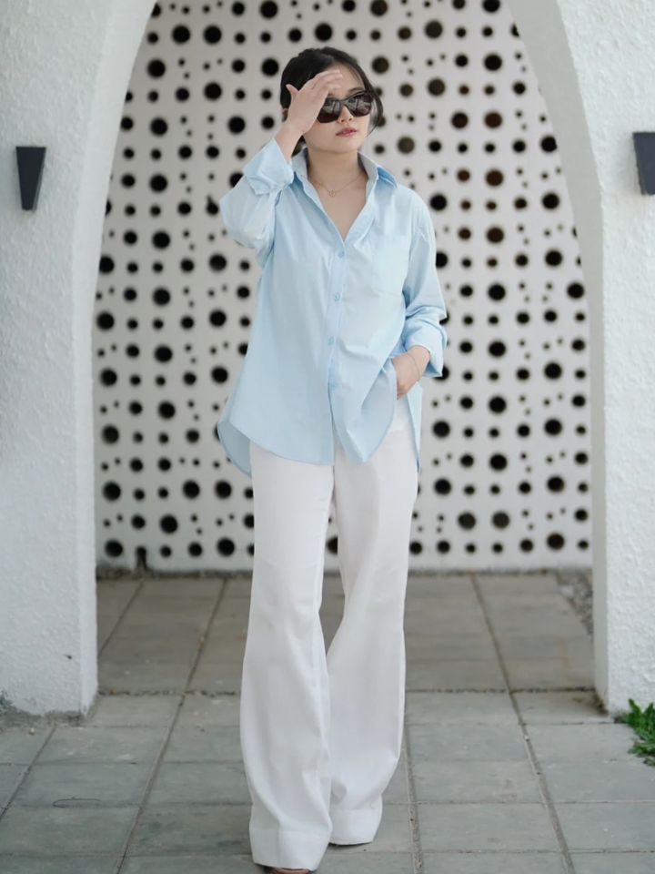 Zenda Shirt Baby Blue - VF