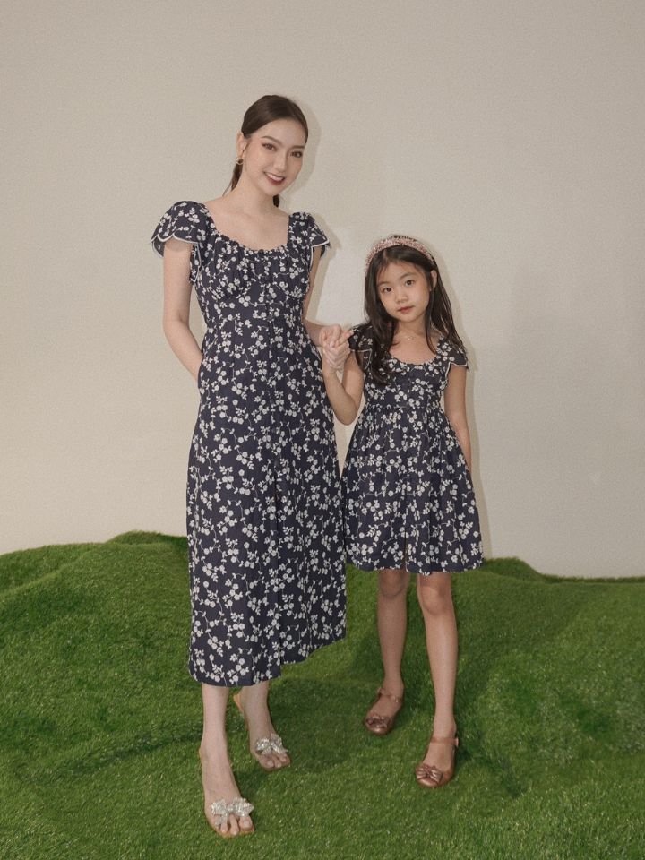 Pascal Dress Flare Navy Bundle - VF (PO 12-19 Juli)