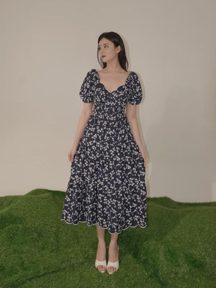 Sofia Dress Puffy Navy - VF