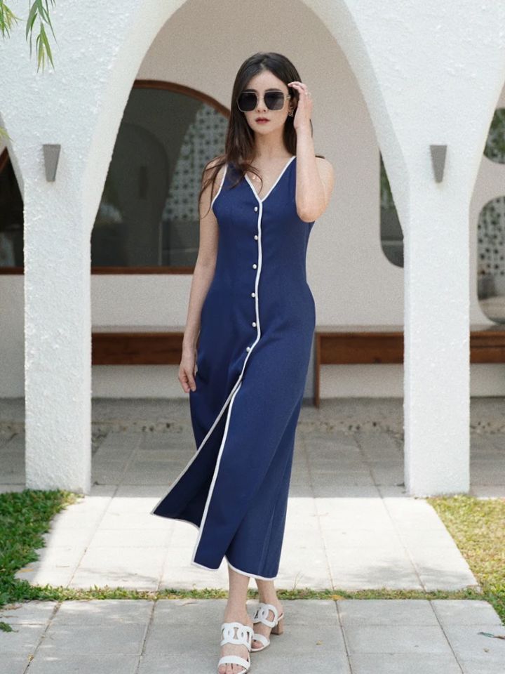 Sofi Maxi Dress Navy - VF