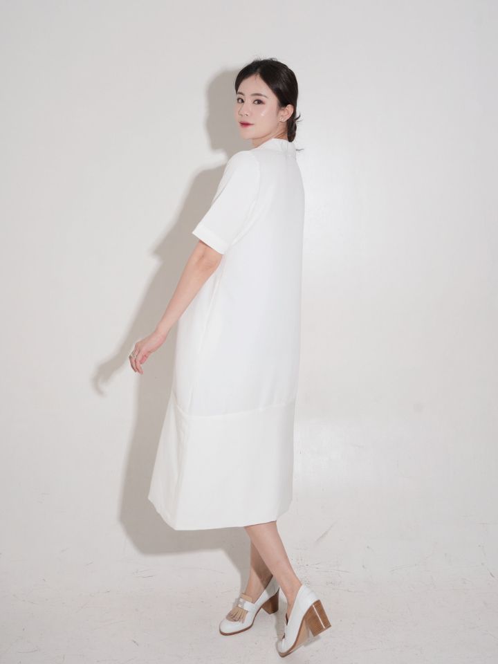 Maje Midi Dress White - VF