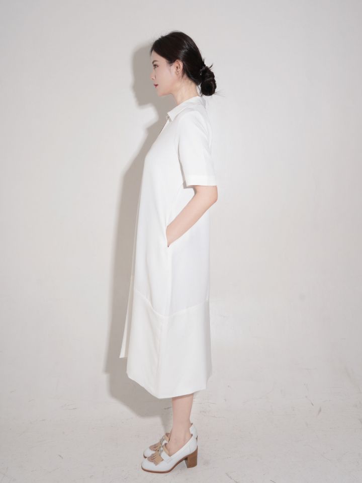 Maje Midi Dress White - VF