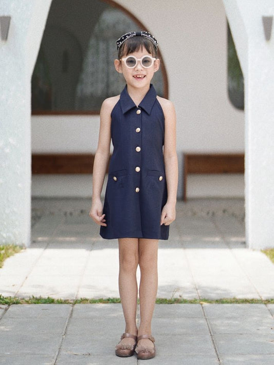 Richie Dress Petite Navy - VF (PO 10 - 12 Oktober)